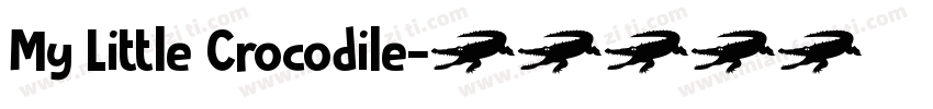 My Little Crocodile字体转换
